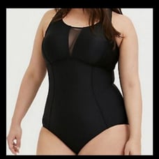 Torrid One Piece Black Swimsuit