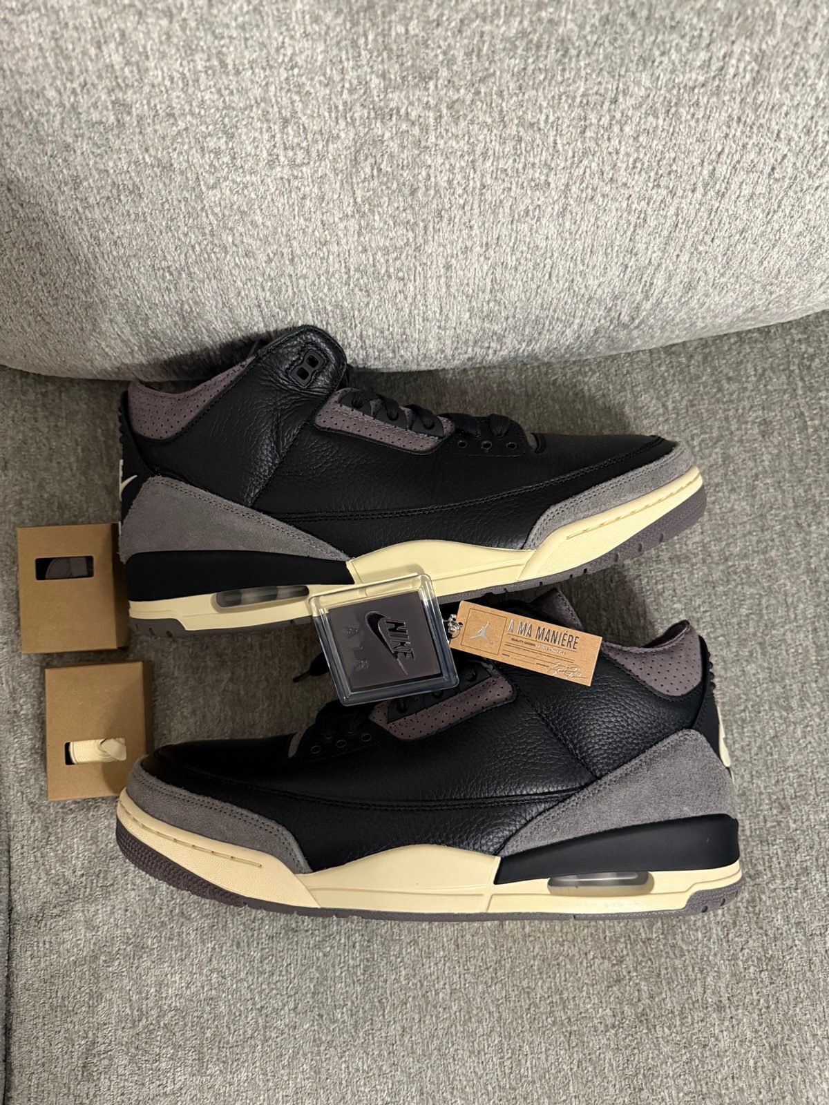Air Jordan 3 A Ma Maniere Shoes Size 14.5W/13M Black Violet Ore WYWS NEW w/ BOX