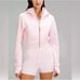 Lululemon Strawberry Milkshake Scuba Cropped Full Zip with Gold Zipper