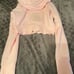 Lululemon Strawberry Milkshake Scuba Cropped Full Zip with Gold Zipper