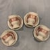 Rudensheim Heinrich Germany tea cups red and white