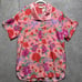 Victorias Secret Gold Label Pink Floral PJ Shirt M/L Satin Top Deadstock 90s