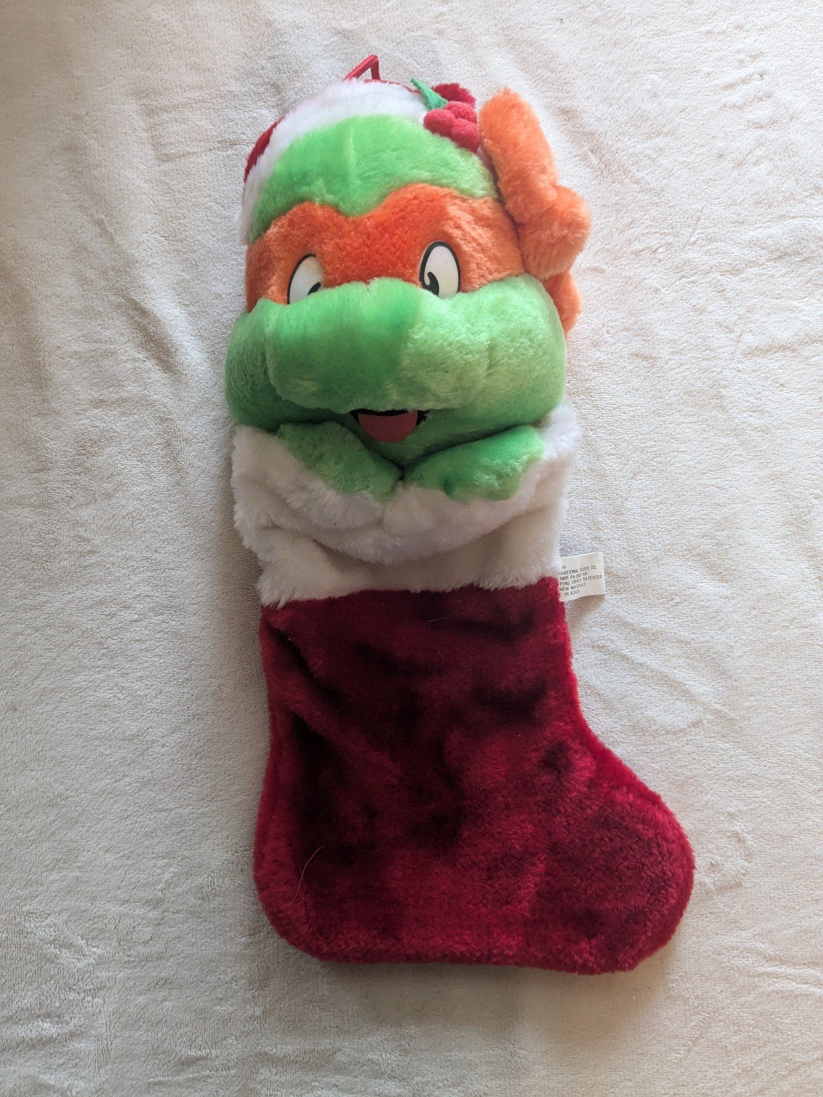Vintage TMNT Michaelangelo Christmas Stocking