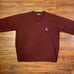 Vintage Polo Ralph lauren Rare Golf V-neck Maroon Cashmere Sweater mens sz Large