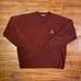 Vintage Polo Ralph lauren Rare Golf V-neck Maroon Cashmere Sweater mens sz Large