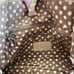 Fossil leather side pockets boho tote shoulder bag Tan