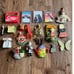 Lot of 20 Vintage Novelty Refrigerator Magnets Food Dogs Nature