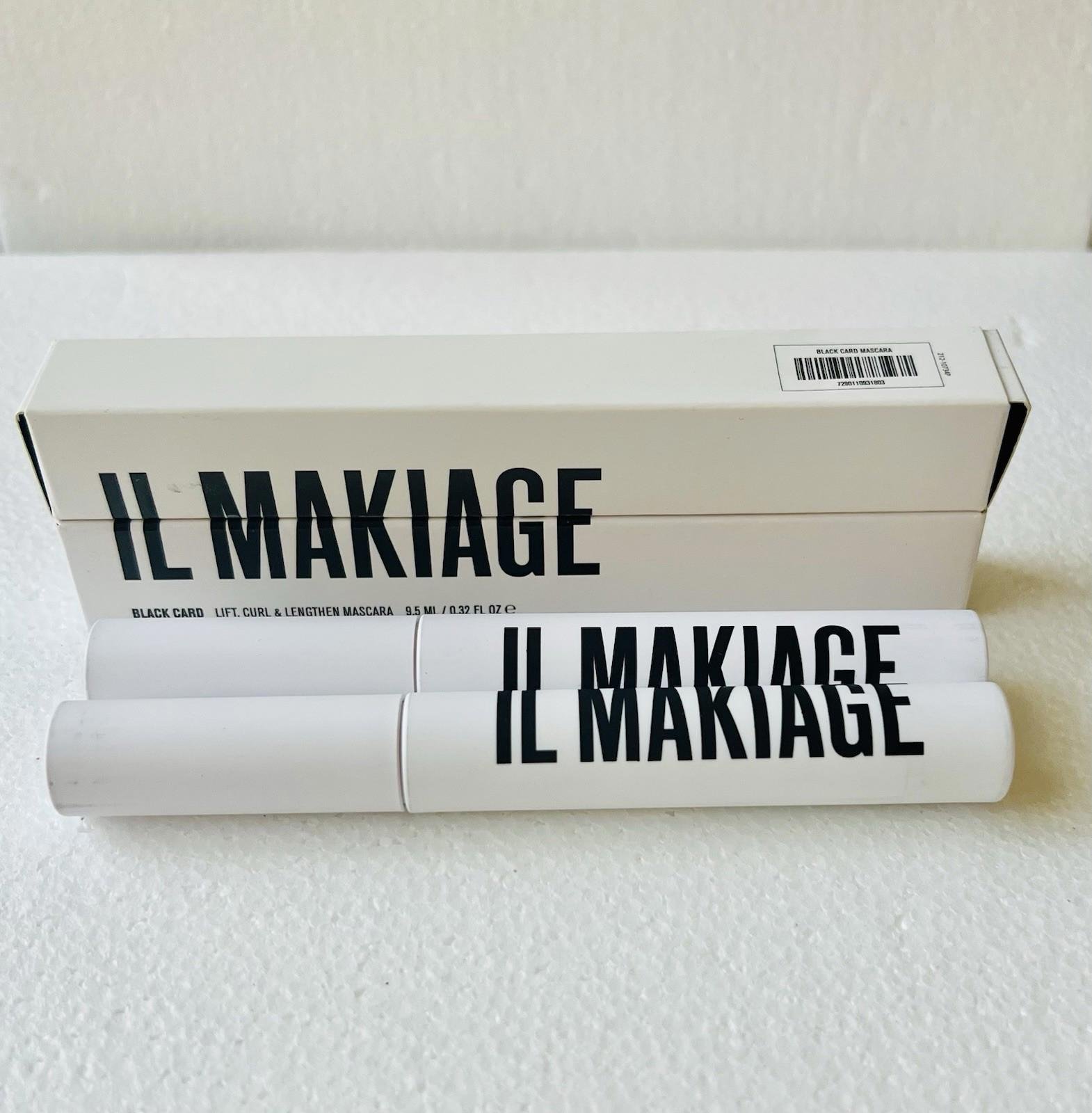 Lot Of 2 Black Card Lift Curl & Lengthen Mascara in Black 0.32 I L M A L I A G