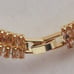 B307 Two Strand Criss Cross Champagne Tennis Bracelet. 7”.
