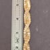 B307 Two Strand Criss Cross Champagne Tennis Bracelet. 7”.