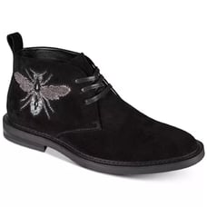 INC Darius Patch Chukkas Boots For Macy's Men's Size 8.5 Black Suede