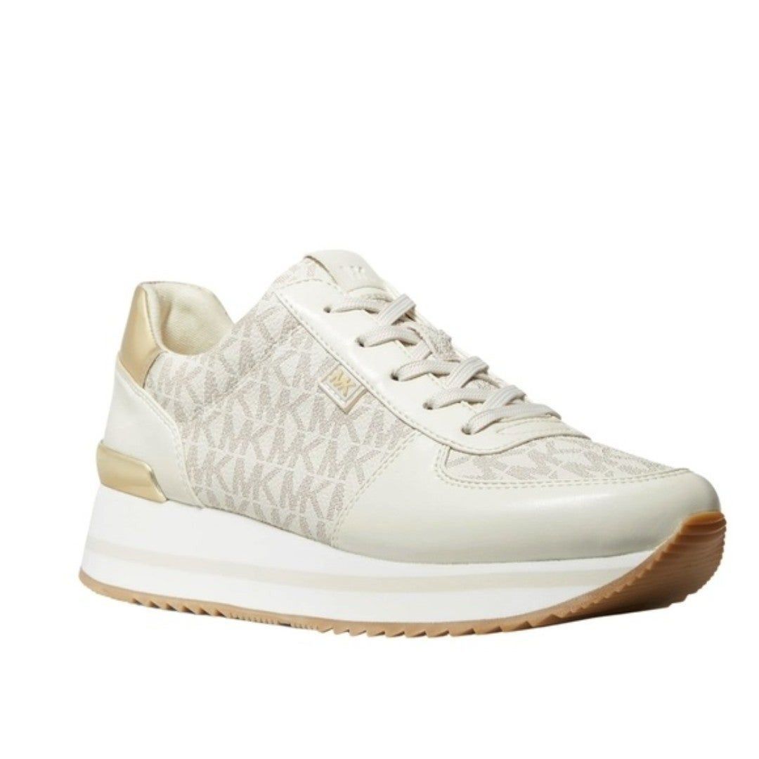 New! MICHAEL KORS Women's MK Logo Monique Trainer Platform Sneakers Shoes 8.5