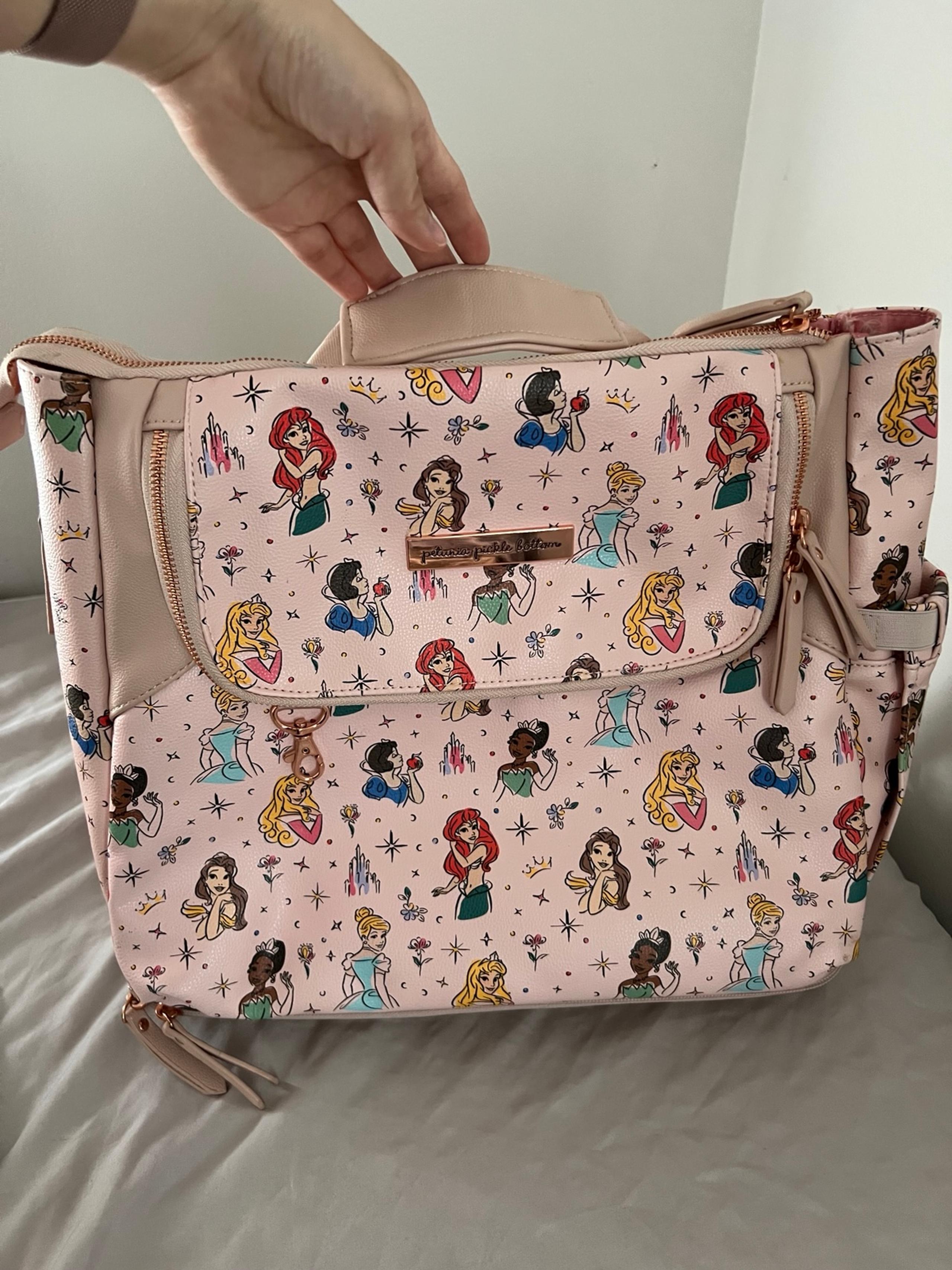 Petunia Pickle Bottom Disney Princess Diaper Bag w/ Stroller Straps