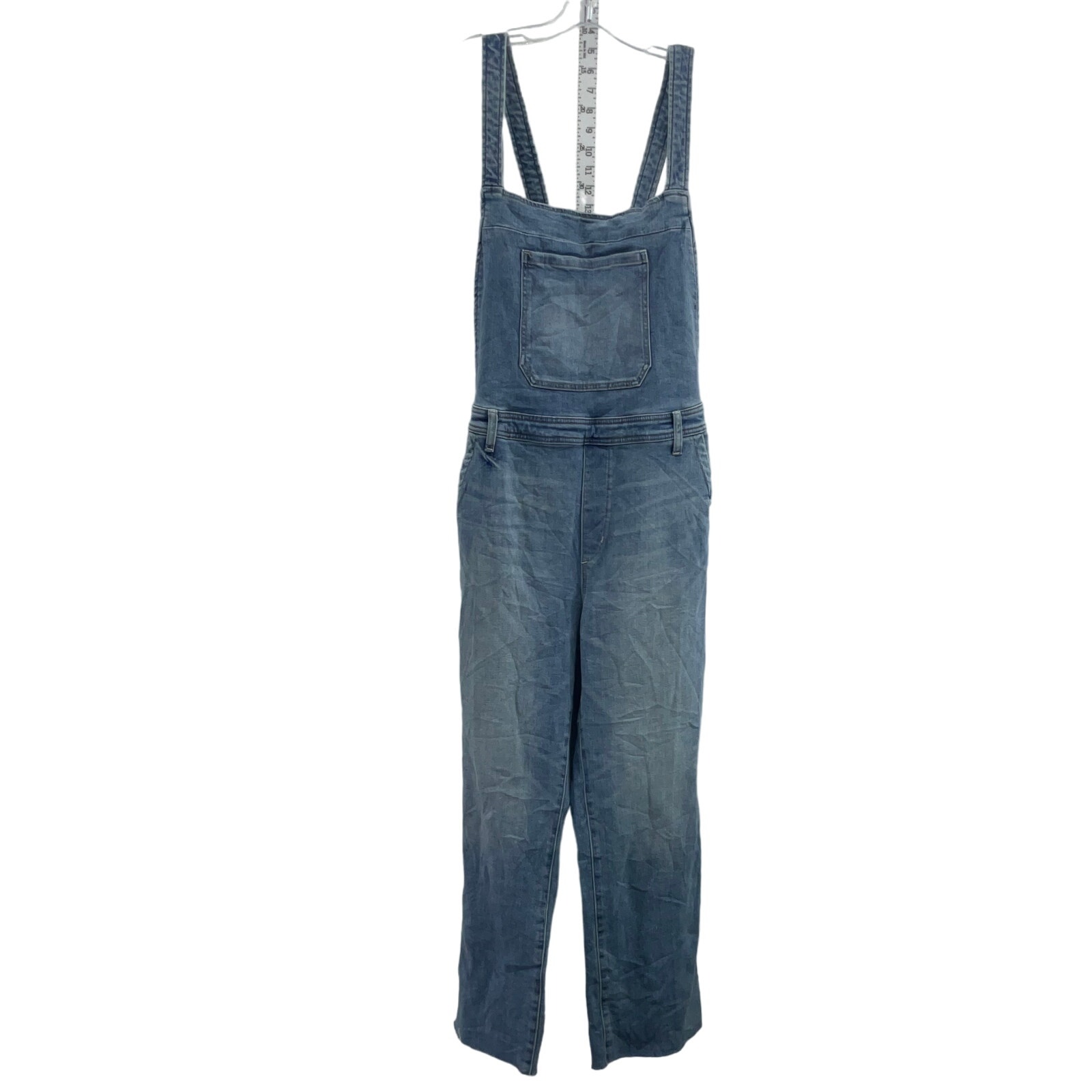 Sam Edelman Blue Cotton Women Stiletto Crop Boot Overalls New With Tags, Size 18