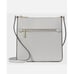 Kate Spade Purse Gray Platinum Saffiano Leather Sadie North South Crossbody Bag