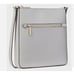 Kate Spade Purse Gray Platinum Saffiano Leather Sadie North South Crossbody Bag
