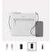 Kate Spade Purse Gray Platinum Saffiano Leather Sadie North South Crossbody Bag