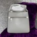 Kate Spade Purse Gray Platinum Saffiano Leather Sadie North South Crossbody Bag
