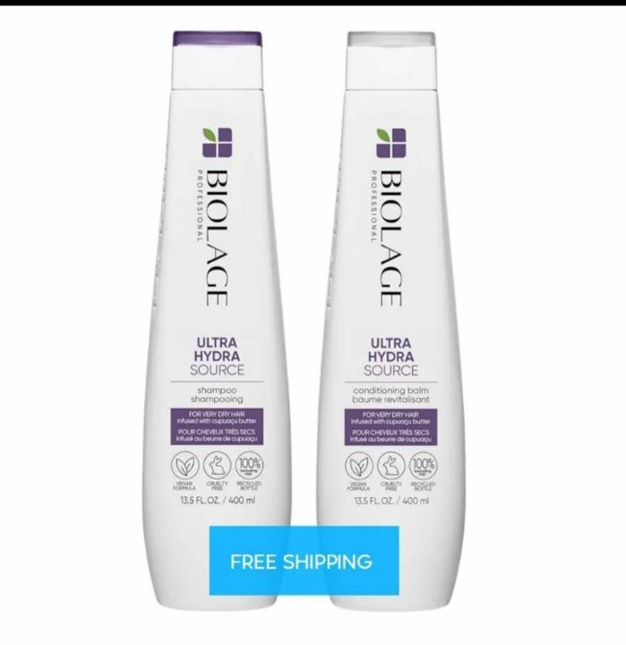 Biolage Ultra Hydra Source Shampoo & Conditioner Set | Anti-Frizz | Renews Hair'