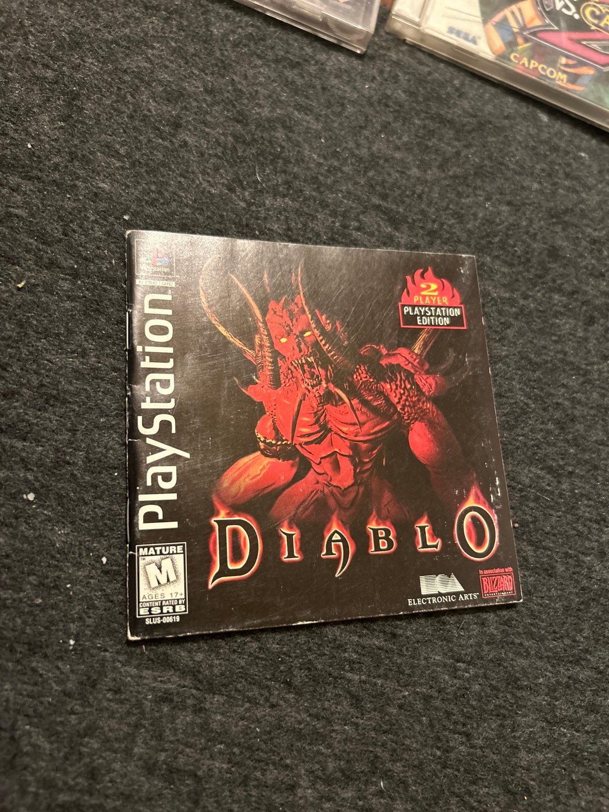 PlayStation Diablo instruction booklet