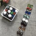 LOT VINTAGE ANTIQUE COLLECTIBLE GLASS MARBLES, VERY NICE, VARIETY