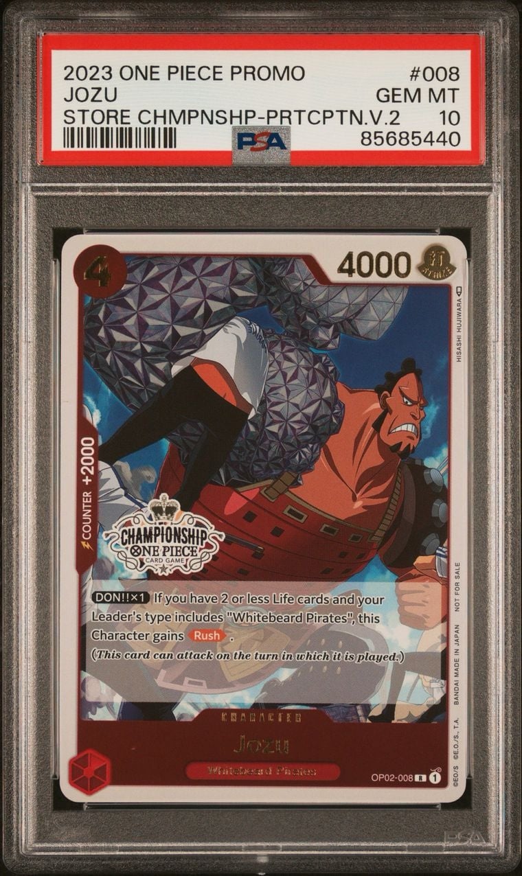 2023 Jozu OP02-008 Store Championship One Piece PSA 10