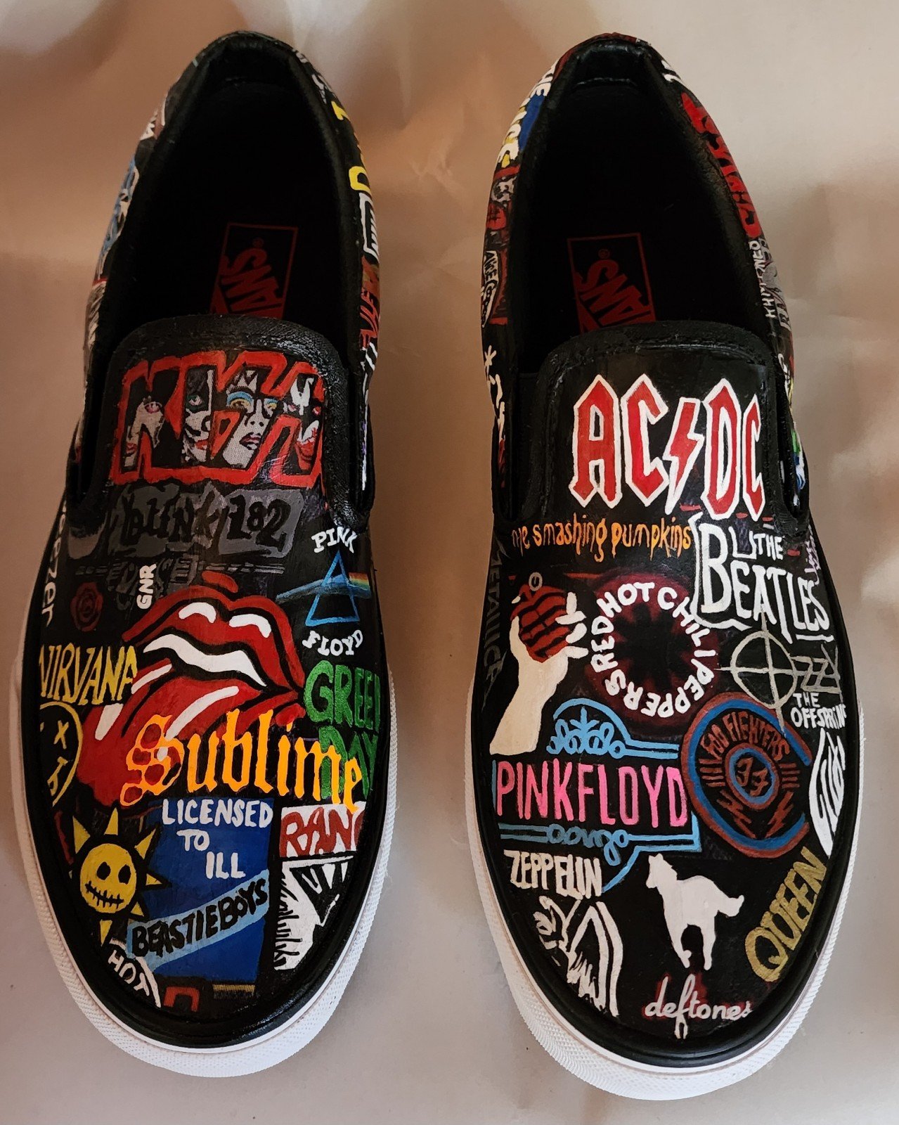 Vans custom hand detailed ANY size available mens and womens