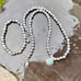Necklace set sterling silver and turquoise pendant necklace and bracelet