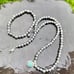 Necklace set sterling silver and turquoise pendant necklace and bracelet