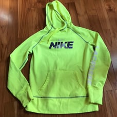 Nike hoodie Lacrosse Neon yellow sweatshirt Size Medium woman’s