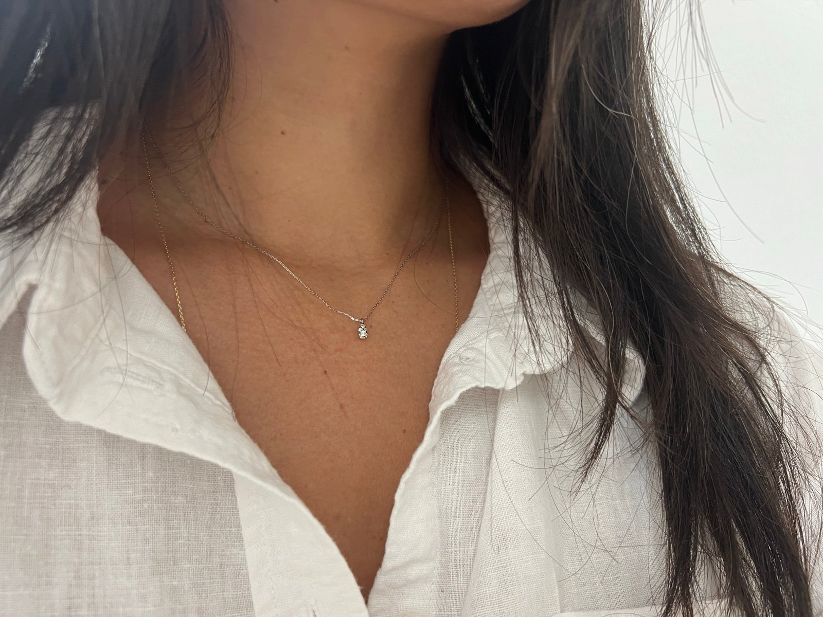 Vendome Aoyama Diamond / Platinum Necklace