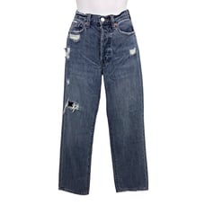 Pistola Charlie Denim Jeans 26 Cropped Distressed High Rise Straight Antidote