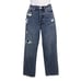 Pistola Charlie Denim Jeans 26 Cropped Distressed High Rise Straight Antidote