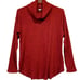 Sonoma SuperSoft Tunic Top/sweater Sz XL Cheeries RED Cowl-neck Ribbed NWT