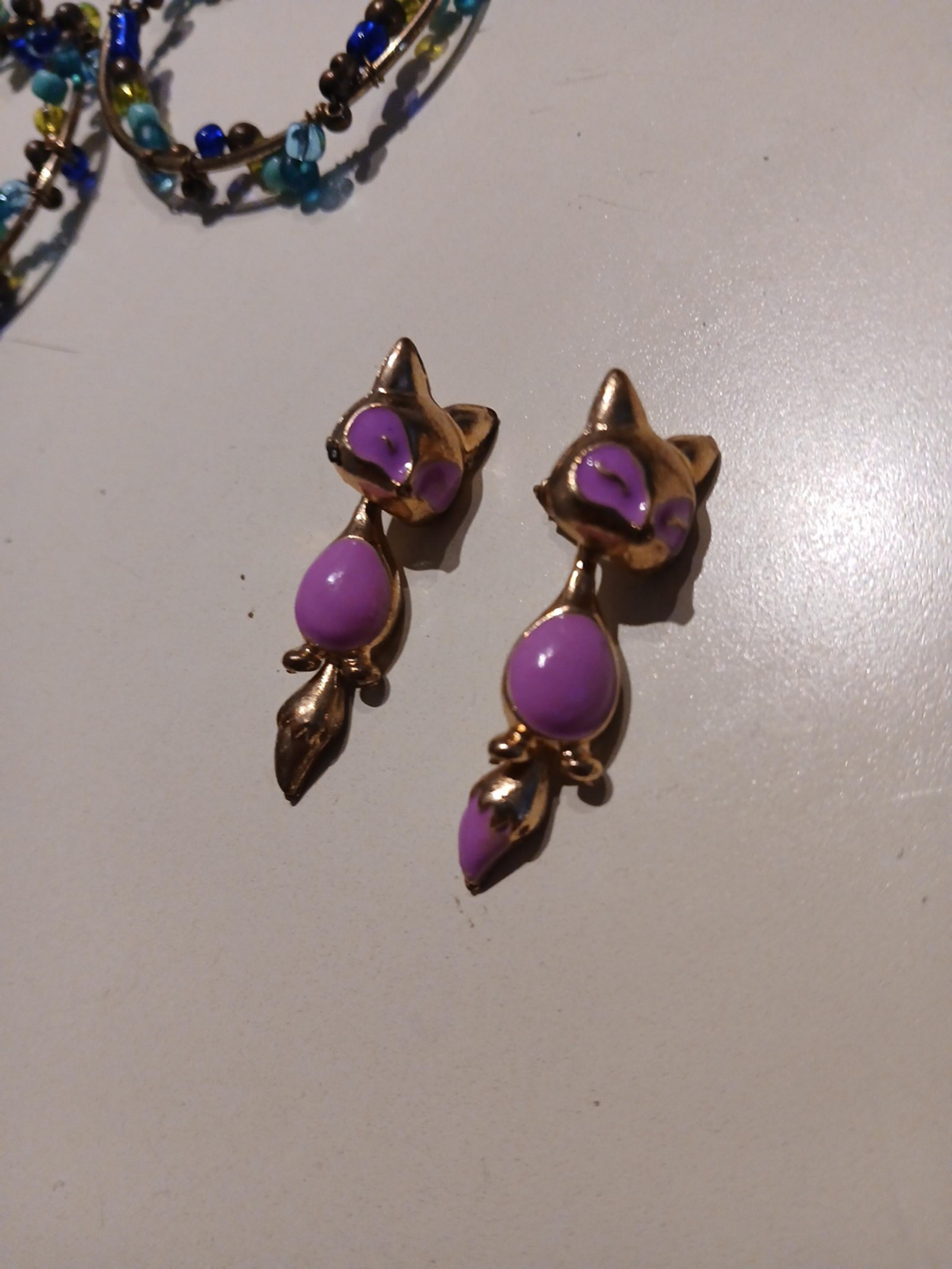 Earrings vintage jelly belly