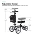ELENKER® YF-9003D Deluxe Steerable Knee Walker 10in Front Wheels Foot Injuries