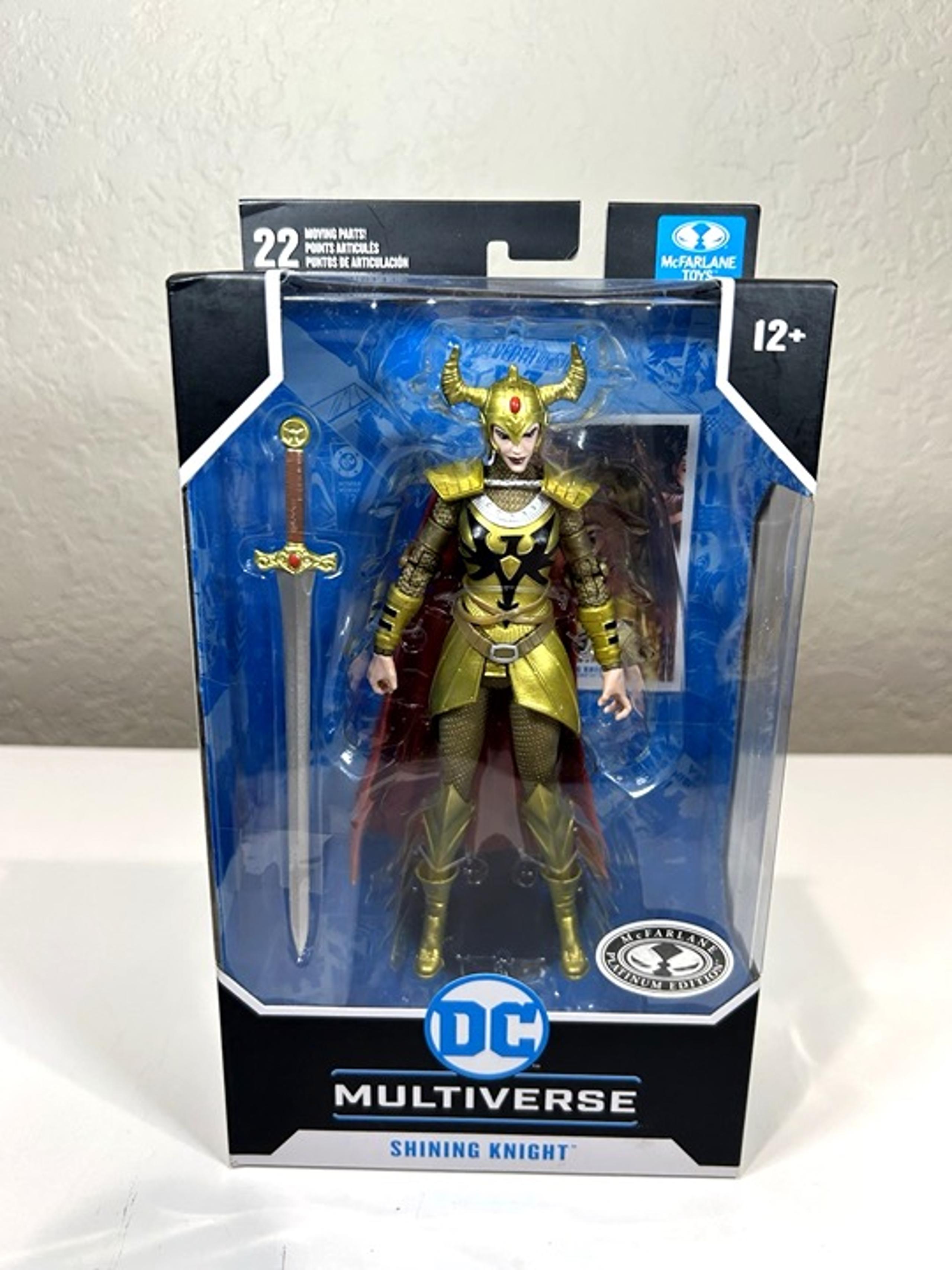 McFarlane DC Multiverse Shining Knight 7" Figure Platinum Edition Chase NEW 2024