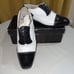 Stacy Adams Mens Montilla 11M Dress Black & White Leather Cap Toe Lace Up
