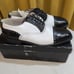 Stacy Adams Mens Montilla 11M Dress Black & White Leather Cap Toe Lace Up