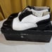 Stacy Adams Mens Montilla 11M Dress Black & White Leather Cap Toe Lace Up