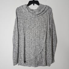 NWOT A:Glow Women's Gray/Maternity Cowlneck Sweater Size Medium