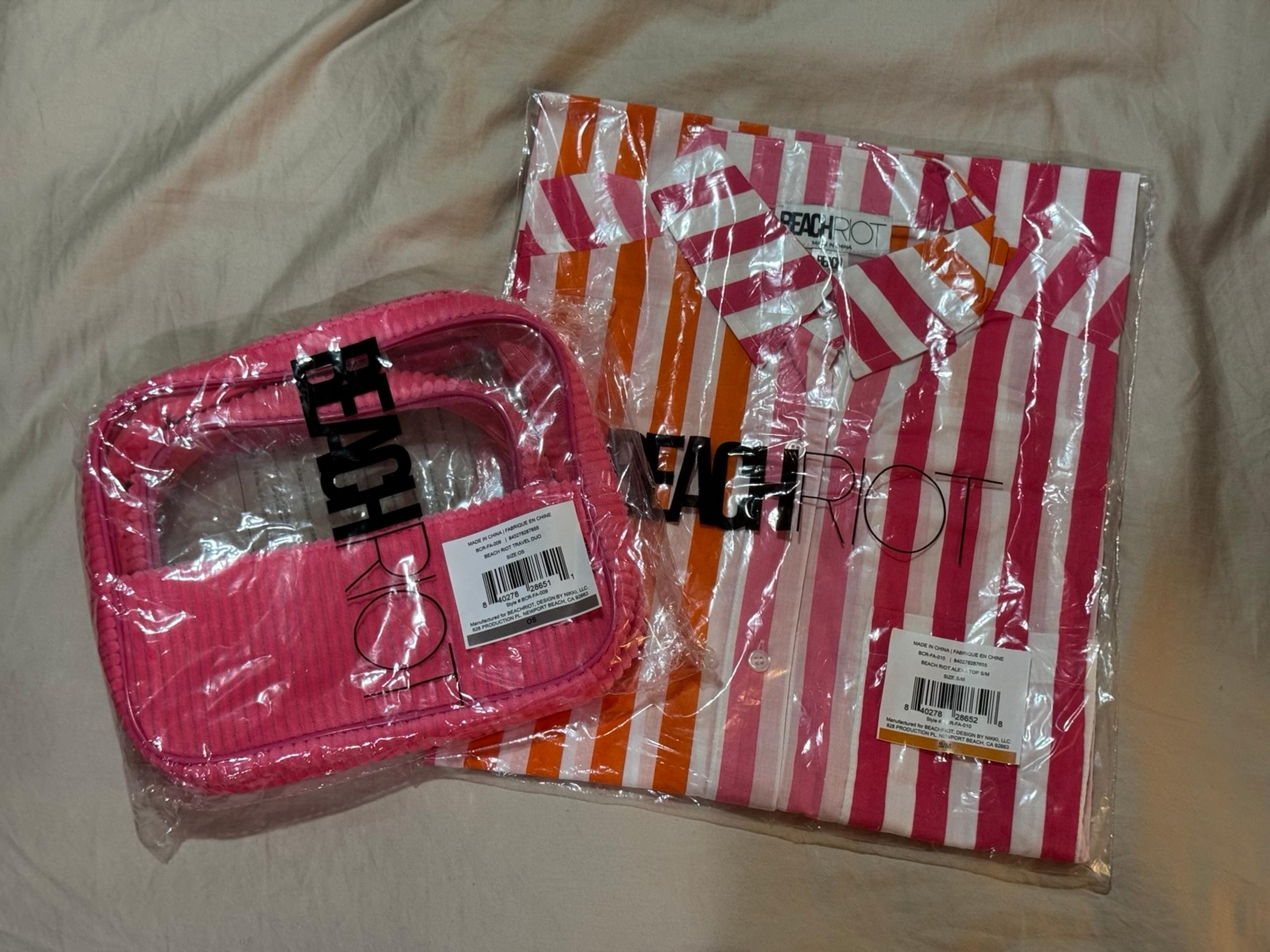 NEW Beach Riot Bundle - Pink Travel Duo and Alexa Top S/M