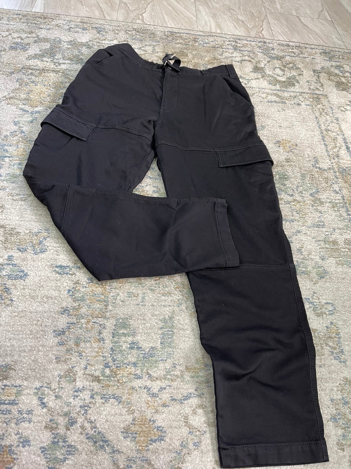 Men’s Diesel Krooley Black Stretch Cargo Pants Size 36X32