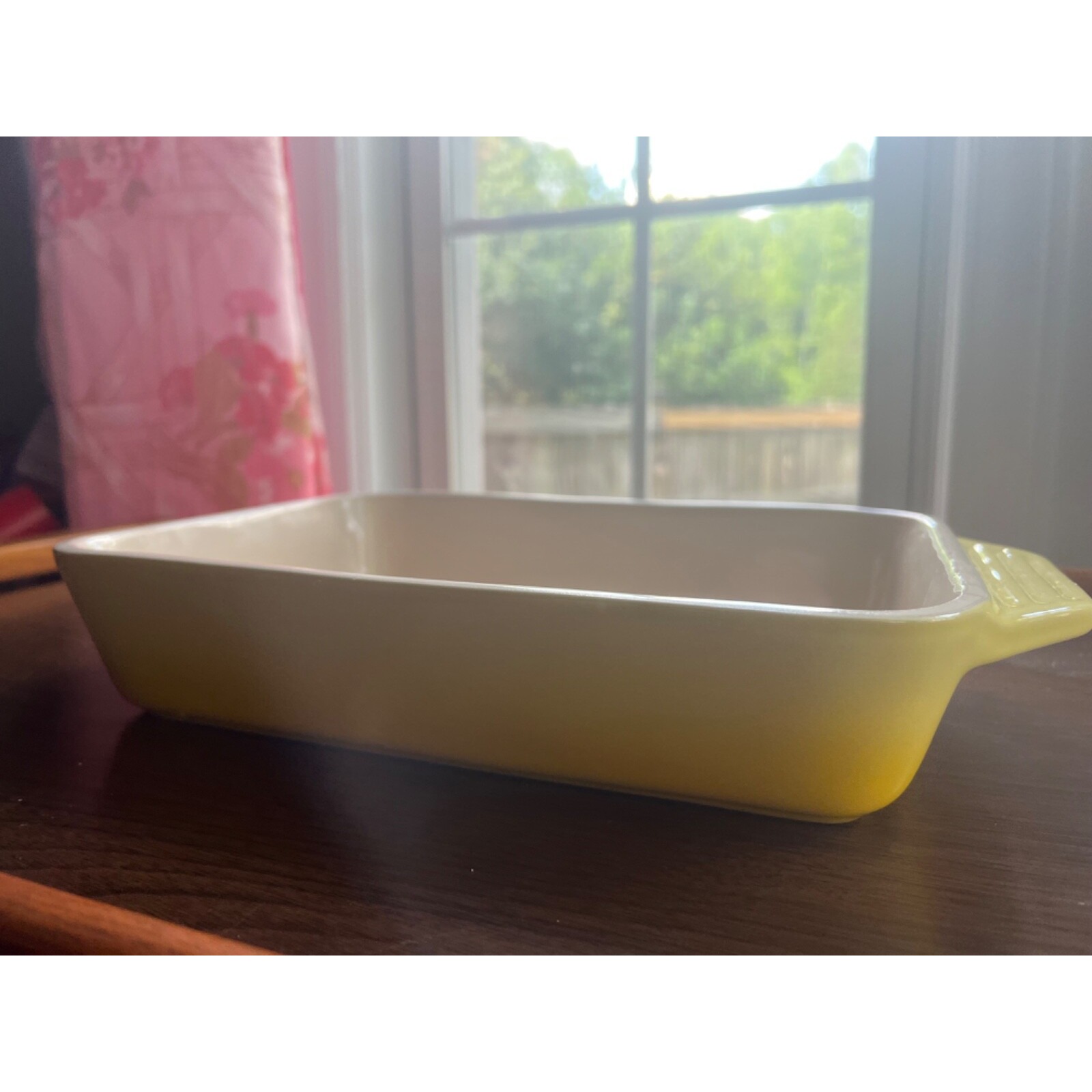 Le Creuset Yellow Ombre Stoneware Rectangular Casserole Pan Large 12-05
