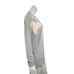 Laurie Felt Women's Size Small Vneck Pullover Sweater Gray with hearts