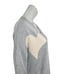 Laurie Felt Women's Size Small Vneck Pullover Sweater Gray with hearts