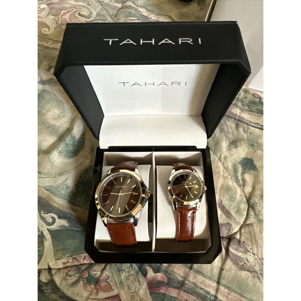 Watches - Couples - His & Her WRISTWATCHES - TAHARI - Men's & Women's Brand New