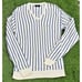 Christian Dior Monsieur Men's VINTAGE Blue Knit Golf V-Neck Sweater USA Large