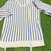 Christian Dior Monsieur Men's VINTAGE Blue Knit Golf V-Neck Sweater USA Large