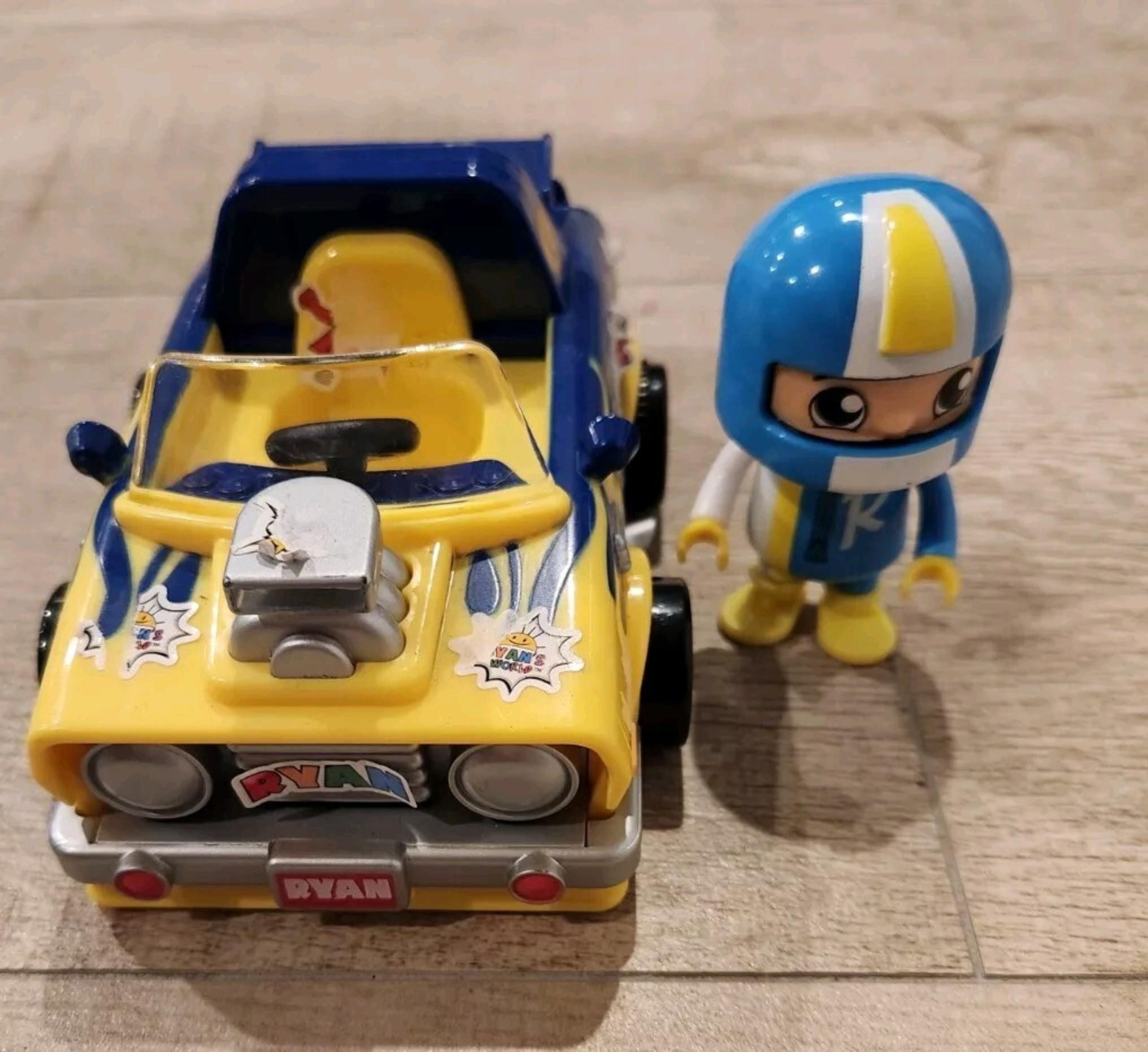 Ryan's World Ryan's Race Rod Vehicle Figure Hot Rod Bonkers 2018 Toy Car Yellow